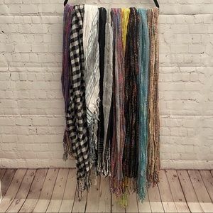 Women Scarf Bundle 9pc One Size Multicolored